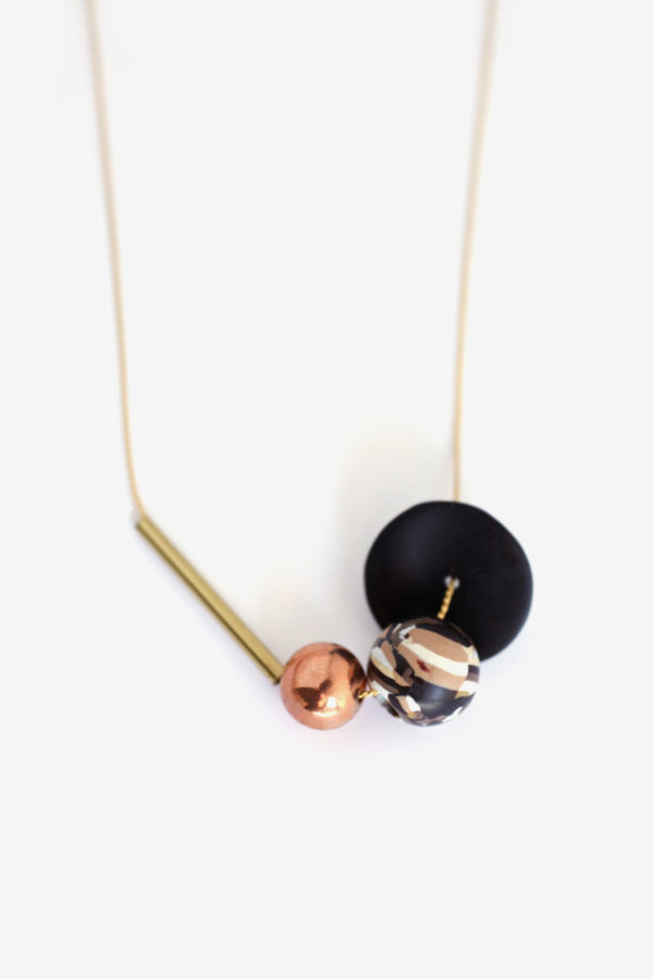 COLLAR DE CUENTAS "ATZO Brown" - Imagen 4