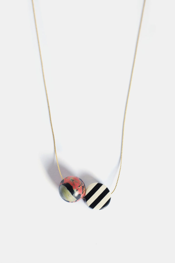 000023B 01 16 2 ORAIN2 TEXTURES STRIPES balls golden rose contemporary geometric necklace yewelry 1 scaled