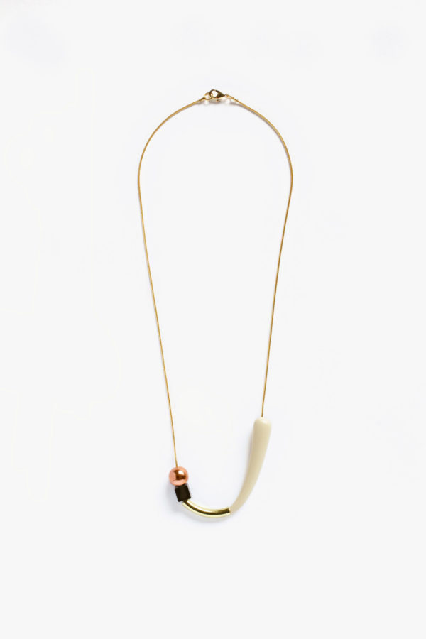 000025 1 BIHAR curve brass contemporary geometric necklace clay yewelry handmade scaled