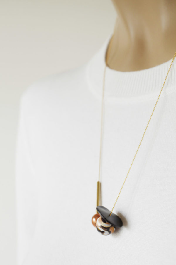 COLLAR DE CUENTAS "ATZO Brown" - Imagen 5