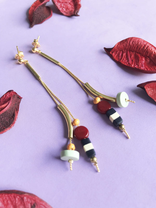 pendientes con cadena