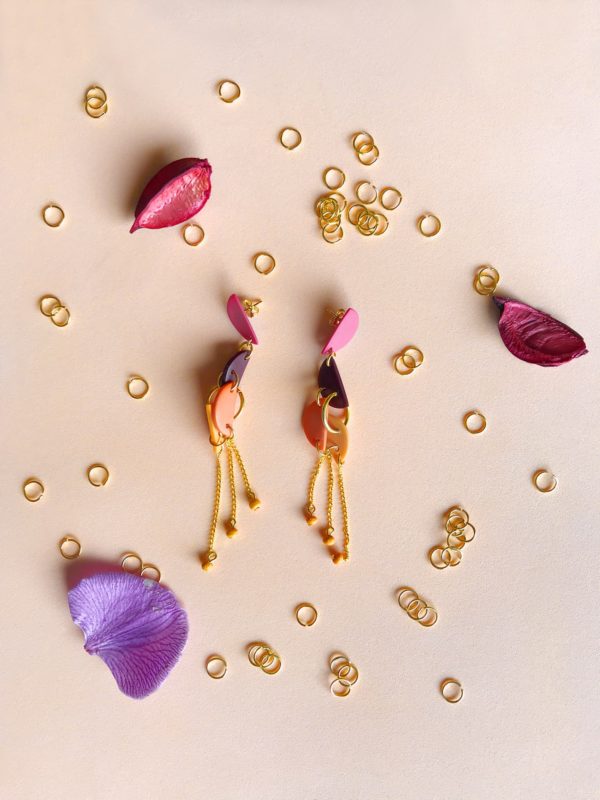 PENDIENTES CON CADENA "PIERCED" - Imagen 2