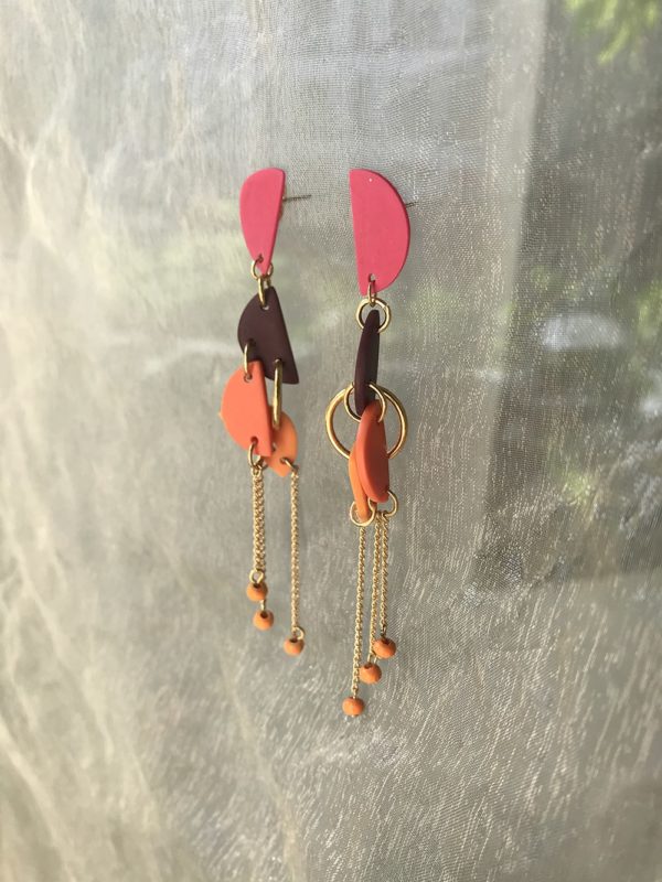 PENDIENTES CON CADENA "PIERCED" - Imagen 4