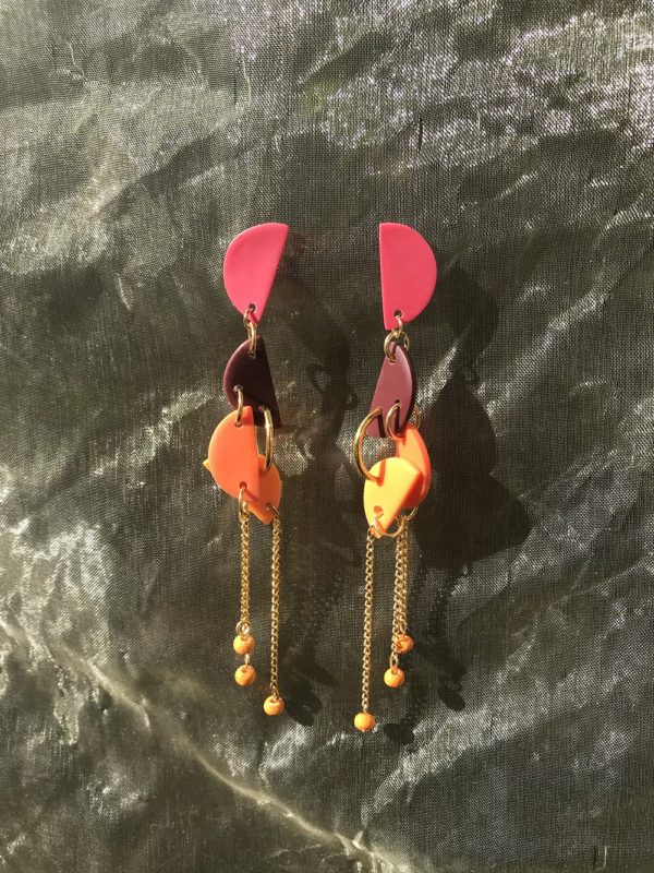 PENDIENTES CON CADENA "PIERCED" - Imagen 3