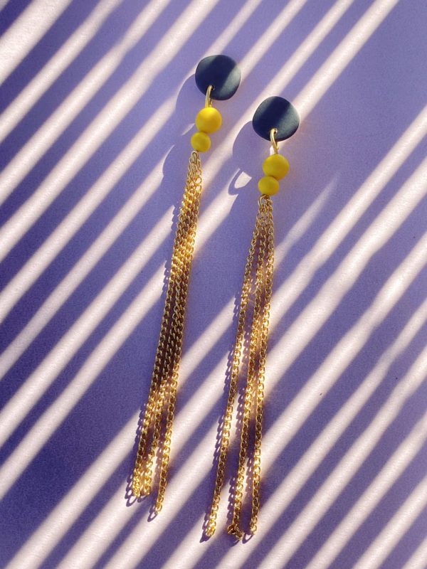 PENDIENTES CON CADENA "UDA #6" - Imagen 2
